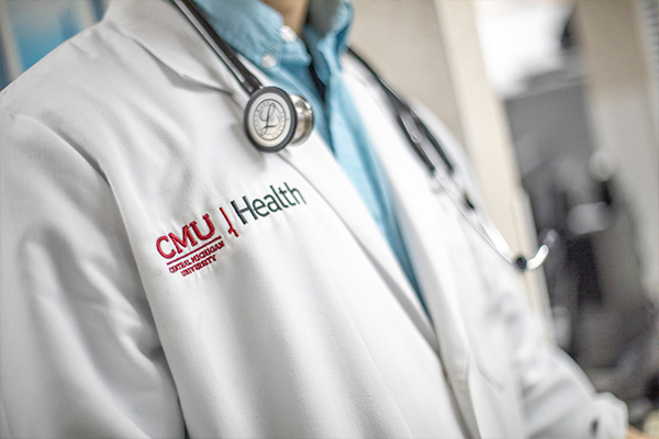 Image of CMU health lab coat