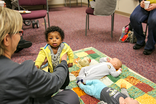 Image of children on a blanket