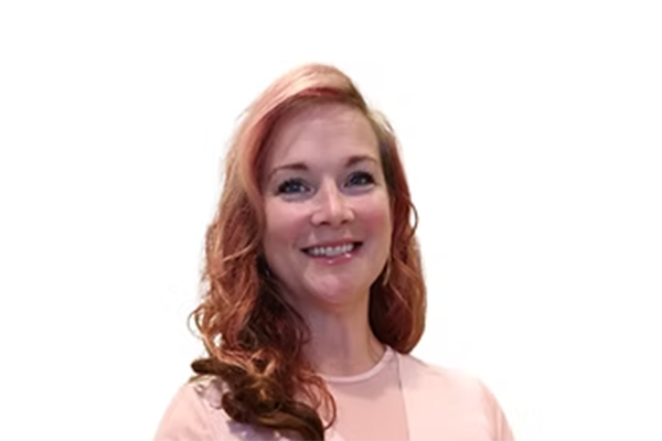 Woman smiling at camera