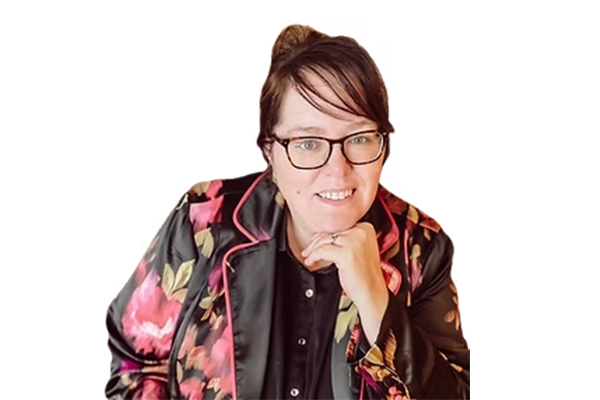 Woman smiling at camera