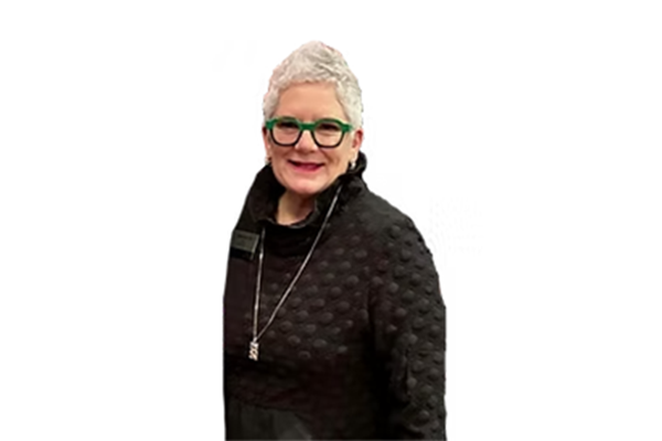 Woman smiling at camera